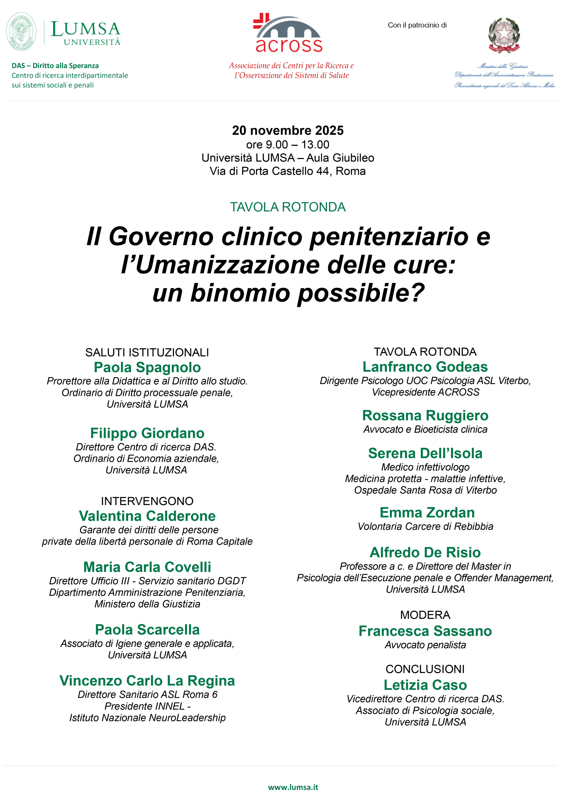 Locandina evento 20 novembre 2025